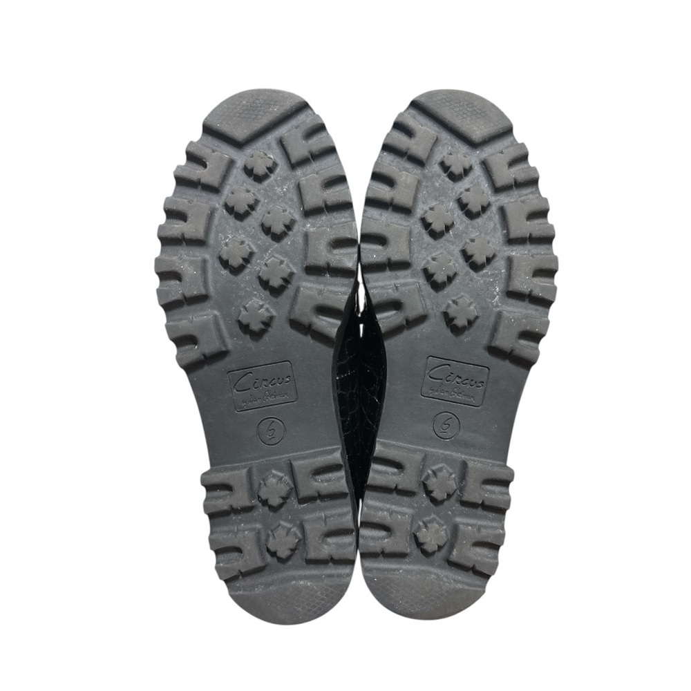 Circus NY By Sam‎ Edelman Deana Croc Embossed Chunky Lug Sole Loafers Size 6 - Picture 11 of 11